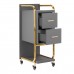 Hairdressing Trolley GABBIANO SOLO Grey-Gold